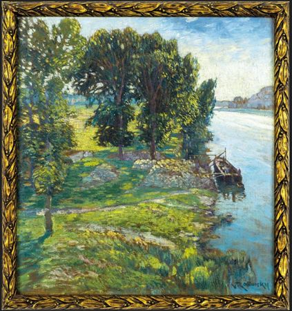 Sample artwork by Vaclav Radimsky (1867 - 1946), known for impressionist and barbizon style landscape painting - View similar artists and auction records