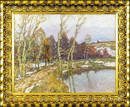 Spring thaw by Josef Ullmann - Auction record, sale price, and art valuation. Compare with similar artists and explore comparable artworks.