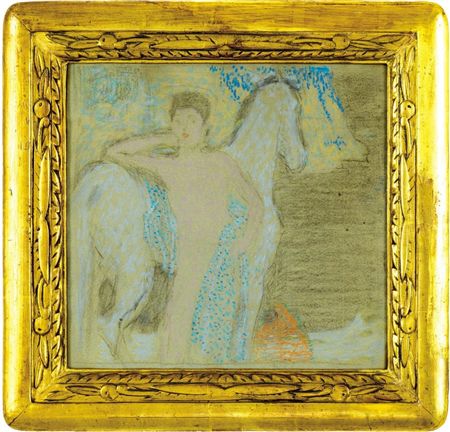 The Young Man and the White Horse (Study for the Black Lake)