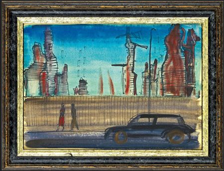Town by Frantisek Hudecek - Auction record, sale price, and art valuation. Compare with similar artists and explore comparable artworks.