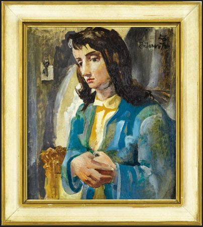 Sample artwork by Andrej Belocvetov (1923 - 1997), known for portraits - View similar artists and auction records