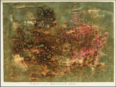 Sample artwork by Vladimir Boudnik (1924 - 1968), known for active and structural graphics - View similar artists and auction records