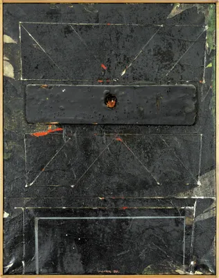 Schwarze Tafel III (Black Plate III) by Cestmir Kafka - Auction record, sale price, and art valuation. Compare with similar artists and explore comparable artworks.