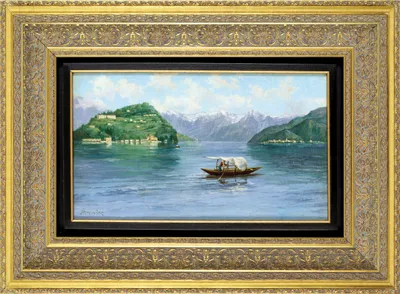 View of the coast with a boat