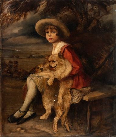 Girl with dog by Lino Selvatico - Auction record, sale price, and art valuation. Compare with similar artists and explore comparable artworks.