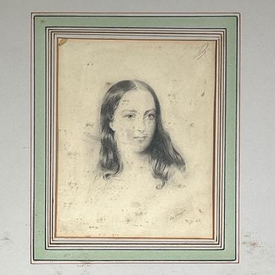 Portrait bust of a young woman