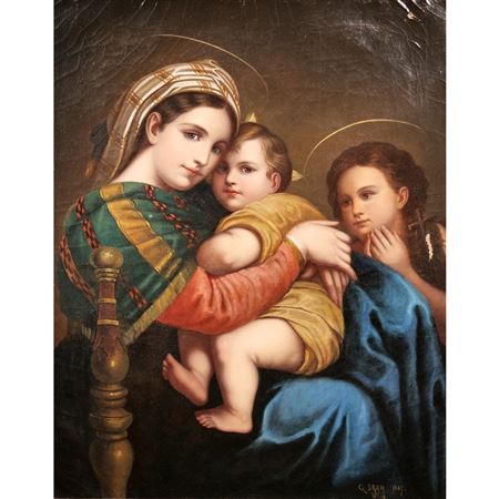 Madonna Della Seggiola (after Raphael)