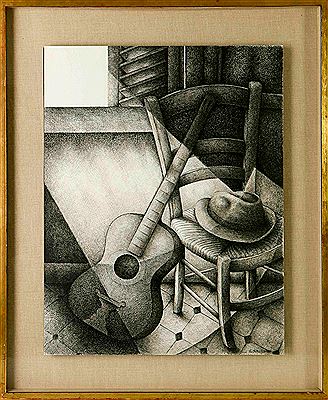 The guitar and the chair - 1959