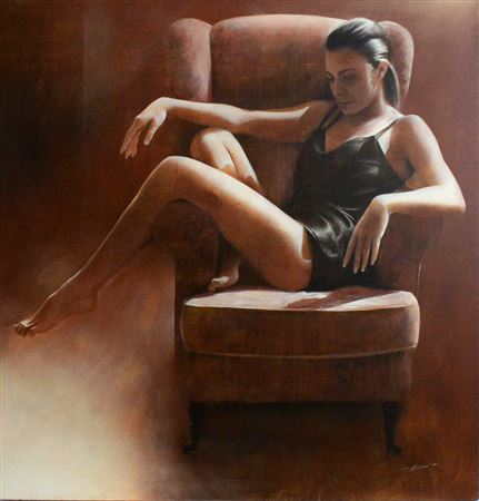 Repose in Black Silk