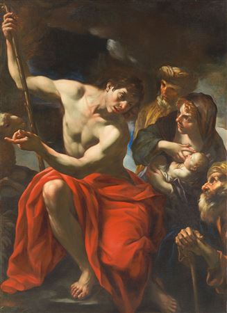 Sample artwork by Giacinto Brandi (1621 - 1691), known for baroque religious canvas painting, ceiling frescoes - View similar artists and auction records