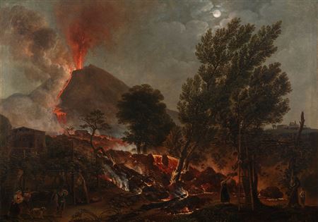 Eruptio of Vesuvus by Simon Joseph Alexandre-Clément Denis - Auction record, sale price, and art valuation. Compare with similar artists and explore comparable artworks.