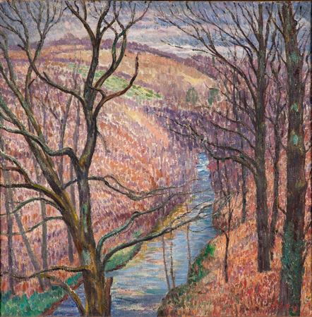 Paysage d'automne des environs de Crozant