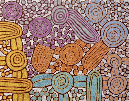 "Women's Ceremony" by Katherine Marshall Nakamarra - Auction record, sale price, and art valuation. Compare with similar artists and explore comparable artworks.