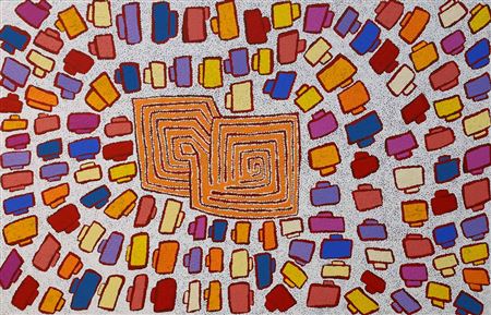My Country- canvas by Patricia Jackson Napanangka - Auction record, sale price, and art valuation. Compare with similar artists and explore comparable artworks.
