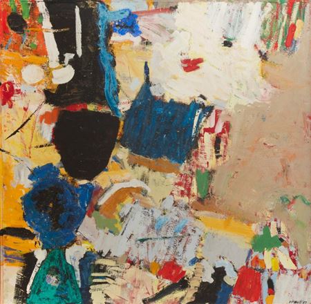 Sample artwork by George McNeil (1908 - 1995), known for figurative expression, graphics - View similar artists and auction records