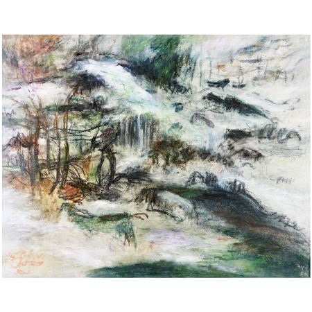 The meadow by Todtnau Brandenberg with ice