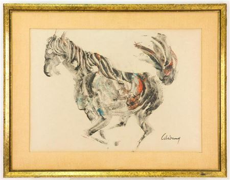 Full portrait of a horse