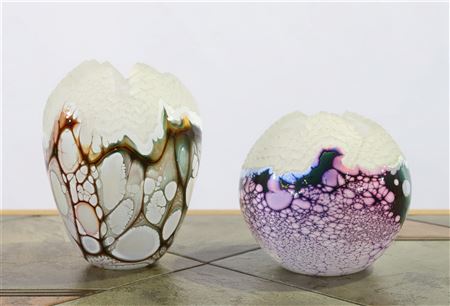 Glass sculptures (2)