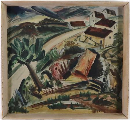 Rural Landscape with Rolling Hills