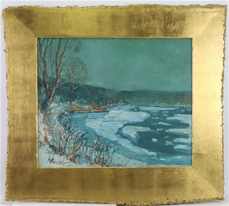 View of Delaware River at Winter