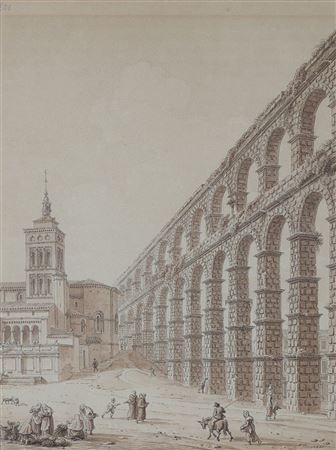 Perspectiva del acueducto de Segovia by Constant Bourgeois Du Castelet - Auction record, sale price, and art valuation. Compare with similar artists and explore comparable artworks.