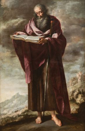 Saint Paul on a landscape by Sebastian De Llanos y Valdes - Auction record, sale price, and art valuation. Compare with similar artists and explore comparable artworks.