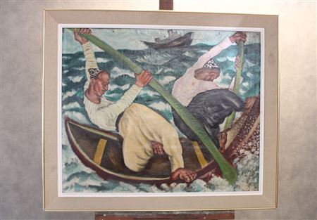 Sample artwork by Israel Paldi (1892 - 1979), known for expressionist painting - View similar artists and auction records