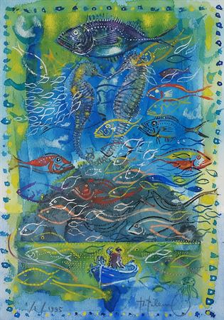 Fisherman by Mustafa Pilevneli - Auction record, sale price, and art valuation. Compare with similar artists and explore comparable artworks.
