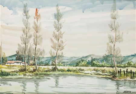 "Landscape" by Tomas Chicharro - Auction record, sale price, and art valuation. Compare with similar artists and explore comparable artworks.