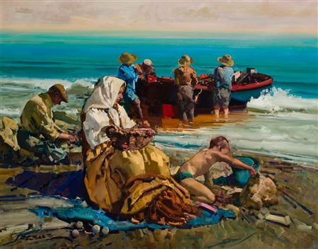 "Fishermen of Valencia. Reflections"
