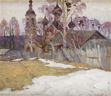 "Snowy Landscape", 1958
