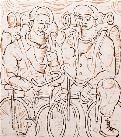 "Los músicos" y "Ciclistas"