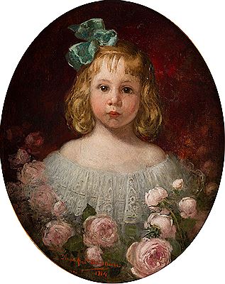 "Portrait of the girl Mari Pepa Eznarriaga", 1914