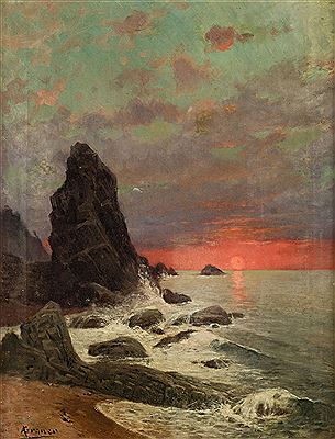 Sample artwork by Antonio Graner Y Vinuelas (19th century), known for landscape genre, oil on canvas - View similar artists and auction records