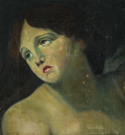 "Female portrait", 1941 by Jose Enrique Reyzabal Acebron - Auction record, sale price, and art valuation. Compare with similar artists and explore comparable artworks.