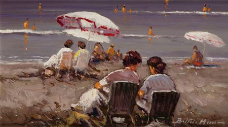 "On the beach"