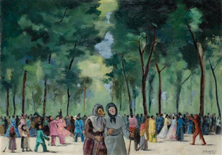 Sample artwork by Juan Esplandiu (1901 - 1978), known for painting - View similar artists and auction records