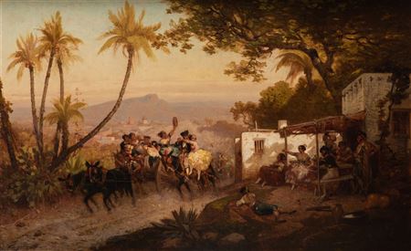 Sample artwork by Marius Engaliere (1824 - 1857), known for painting - View similar artists and auction records