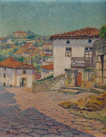 "Landscape with houses" by Juan Jose Rochelt Y Amann - Auction record, sale price, and art valuation. Compare with similar artists and explore comparable artworks.