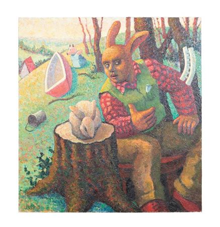 RABBIT LECTURING TO A HARE