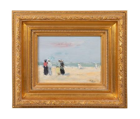 'Ladies and Children on the Seashore' by Bart Schouten Leroy - Auction record, sale price, and art valuation. Compare with similar artists and explore comparable artworks.