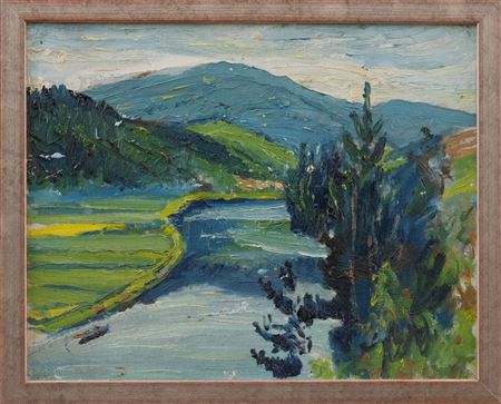 "Oria River with sunshine"
