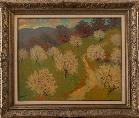 "Apple trees in spring"
