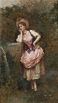 Elégante à la robe rose by Luis Madrazo Y Kuntz - Auction record, sale price, and art valuation. Compare with similar artists and explore comparable artworks.