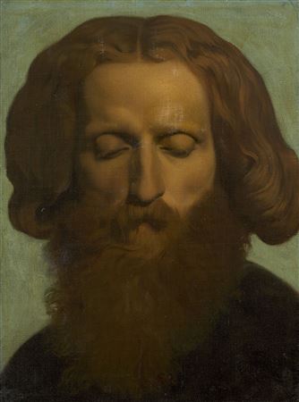 Head of a bearded man