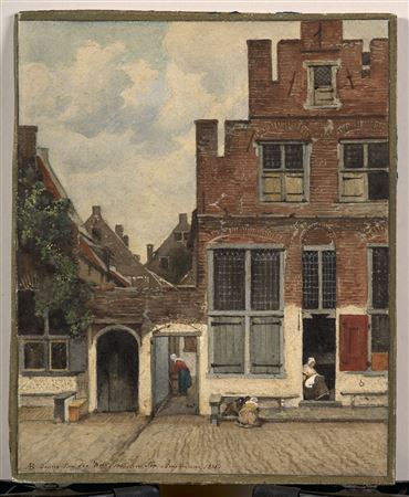 The alley, after Johannes Vermeer