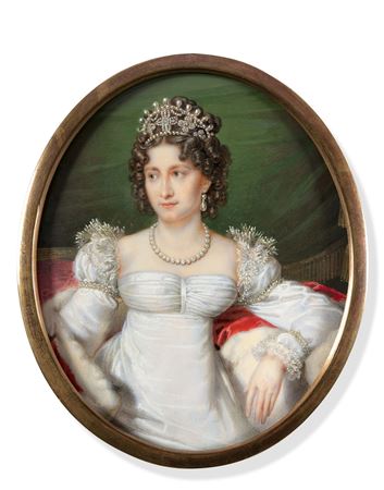 Portrait of Caroline Charlotte Auguste of Bavaria, Empress of Austria