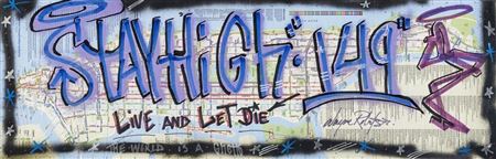 Sample artwork by Stay High 149 (Born 1961), known for street art painting - View similar artists and auction records