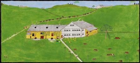 Farmhouse with alpine strip