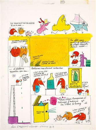 Sample artwork by Jacques Rouxel (1931 - 2004), known for painting, illustrations - View similar artists and auction records